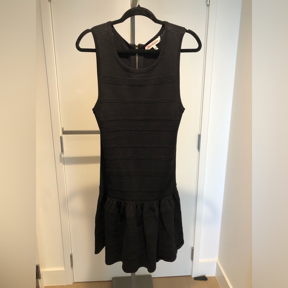 Black Juicy Couture Drop Waist Sweater Dress Size M